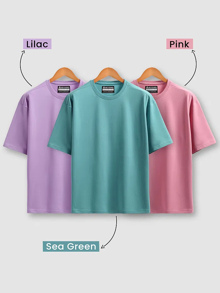 Pick Any 2: Plain Oversize T-Shirt Combo