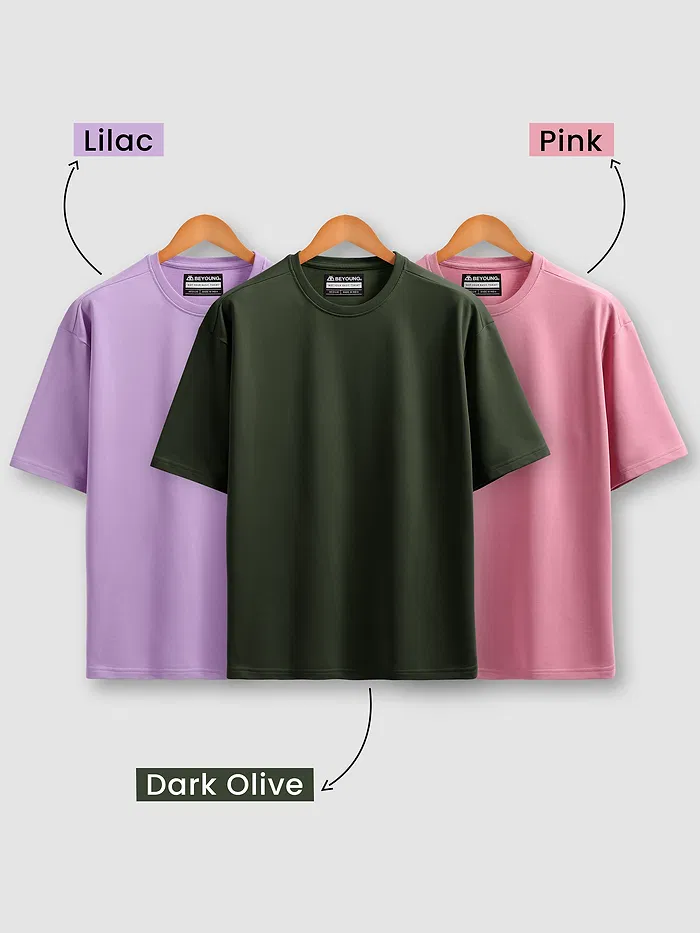 Pick Any 2: Plain Oversize T-Shirt Combo