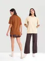 Pick Any 3: Womens Plain Oversized T-Shirt Combo