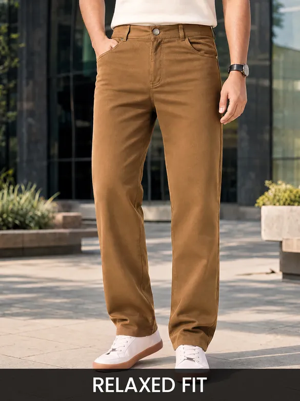 Mocha Brown Cotton Pants