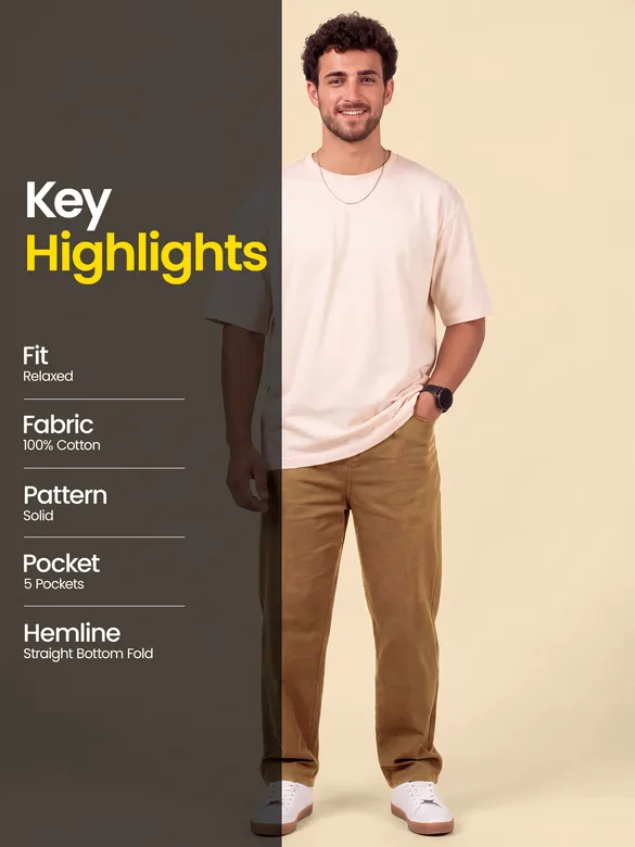 Mocha Brown Cotton Pants