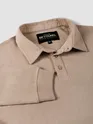 Beige Polo Neck Sweatshirt