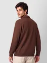 Brown Polo Neck Sweatshirt