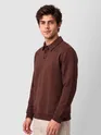 Brown Polo Neck Sweatshirt