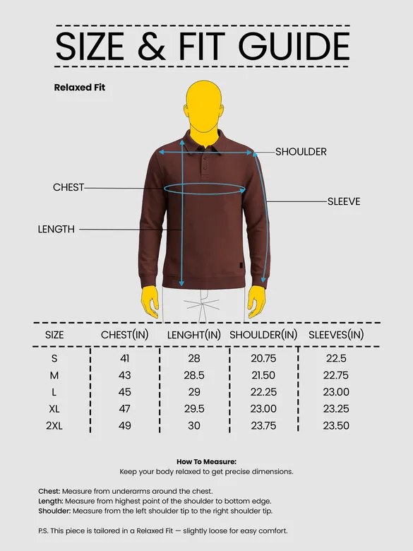 Brown Polo Neck Sweatshirt