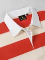 Orange Striped Rugby Polo