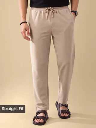 Beige Plain Recycled Pyjamas