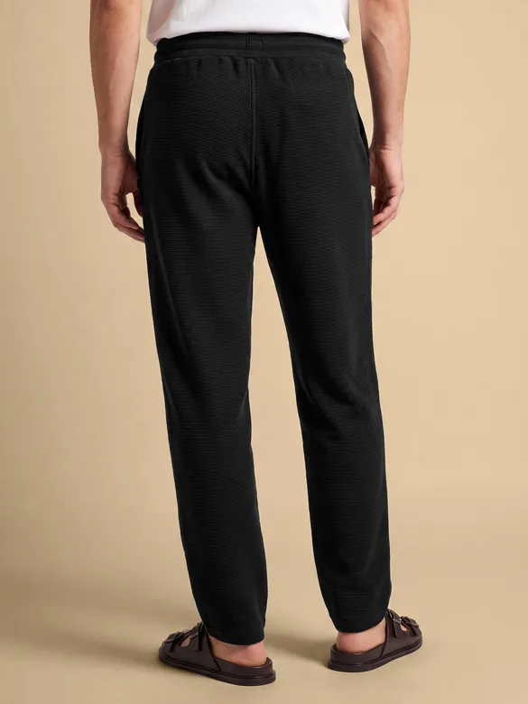 Black Plain Recycled Pyjamas