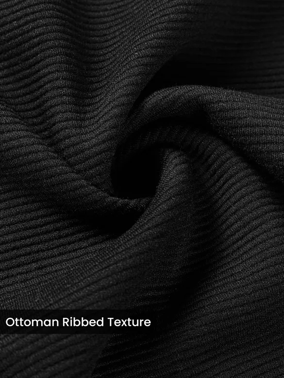 Black Plain Recycled Pyjamas