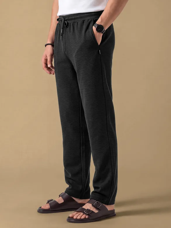 Black Plain Recycled Pyjamas