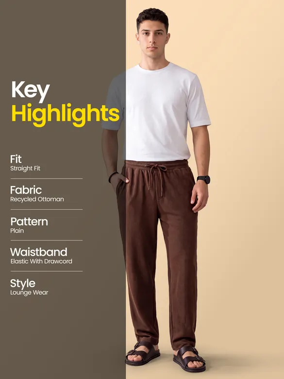Brown Plain Recycled Pyjamas