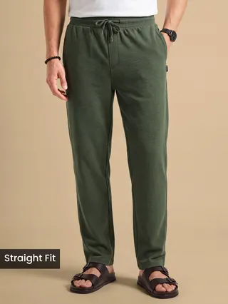 Olive Green Plain Recycled Pyjamas