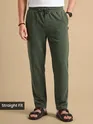 Olive Green Plain Recycled Pyjamas