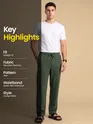 Olive Green Plain Recycled Pyjamas