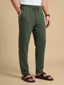 Olive Green Plain Recycled Pyjamas