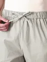 Pale Grey Loose-fit Pyjama Pants