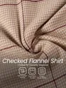 Beige Checked Flannel Shirt