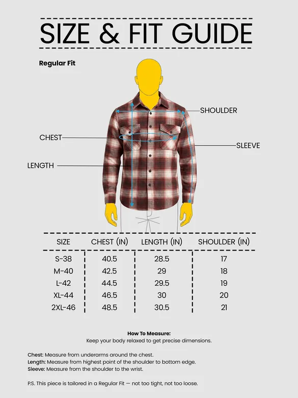 Brick Red Checked Flannel Shirt