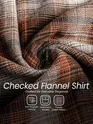Brown Checked Flannel Shirt