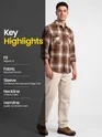 Brown Checked Flannel Shirt