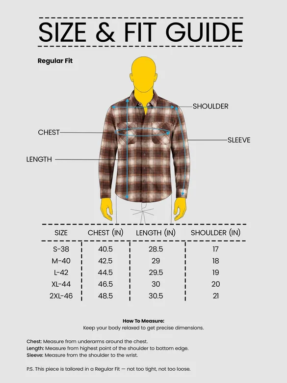 Brown Checked Flannel Shirt