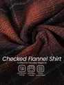Copper Brown Checked Flannel Shirt