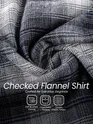 Grey Checked Flannel Shirt