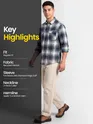 Grey Checked Flannel Shirt