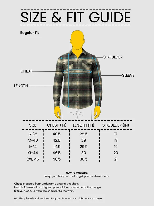 Olive Green Checked Flannel Shirt
