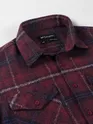 Wine Checked Flannel Shirt