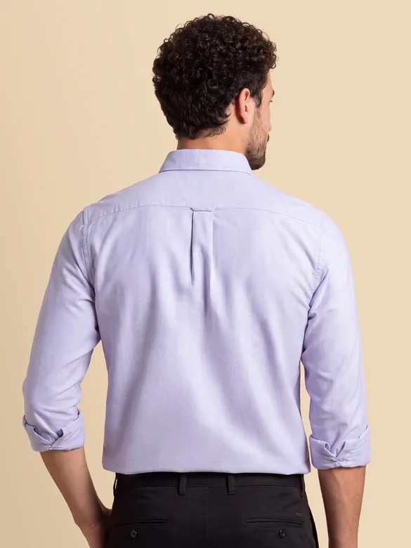 Lavender Oxford Plain Shirt
