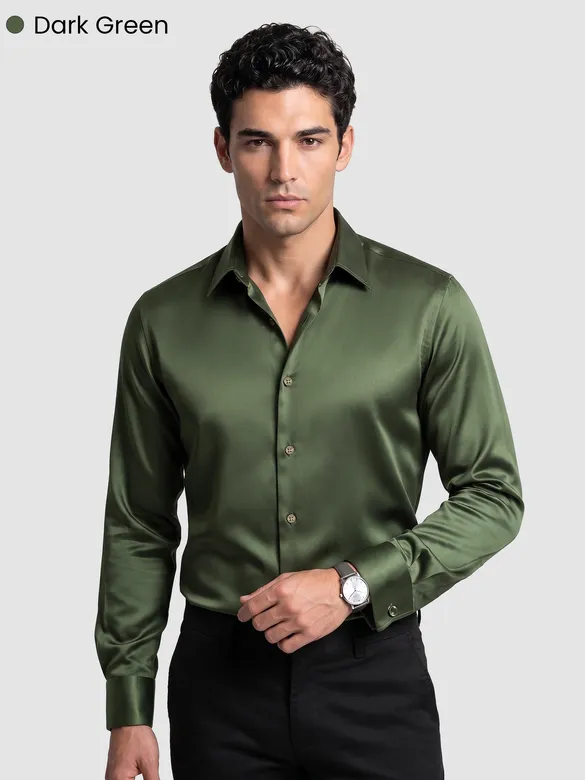 Pick Any 2 - Double Cuff Satin Shirt Combo