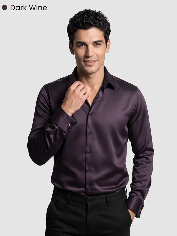 Pick Any 2 - Double Cuff Satin Shirt Combo