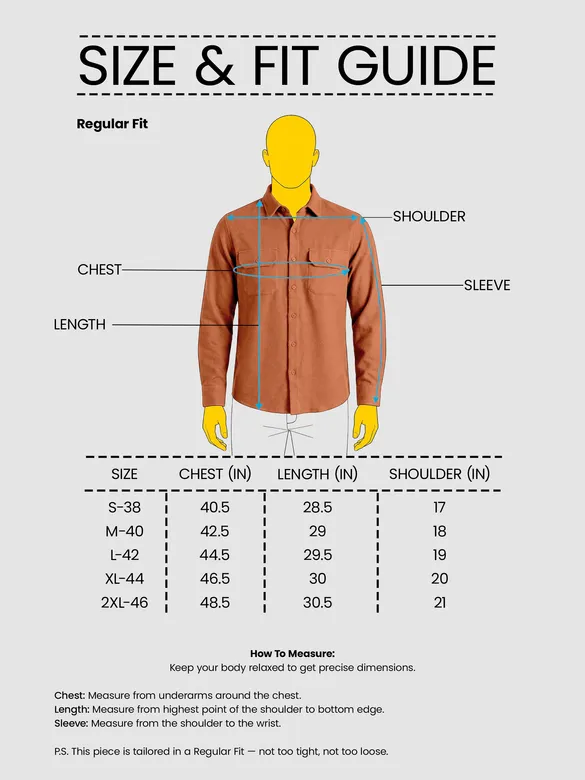 Rust Orange Recycled Solid Flannel Shirt
