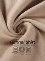 Sand Brown Recycled Solid Flannel Shirt