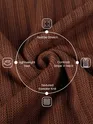 Brown Knit V-Neck Vest
