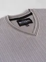 Grey Knit V-Neck Vest