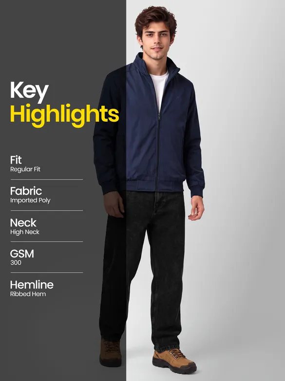 Navy Blue Lightweight Jacket