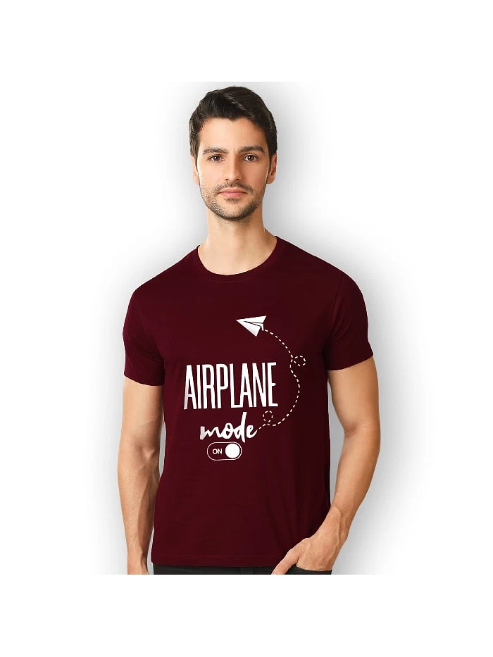 Airplane Mode On T-shirt for Men