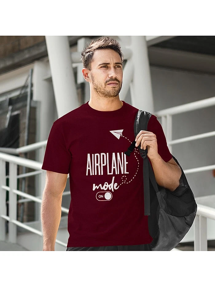 Airplane Mode On T-shirt for Men