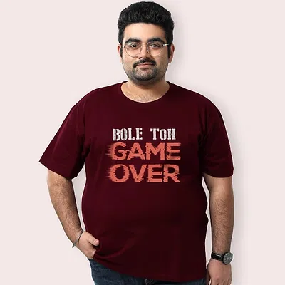 Bole Toh Game Over Plus Size T shirts