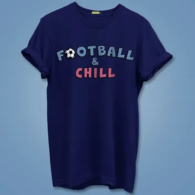 Football Chill Printed Half Sleeve T-Shirt