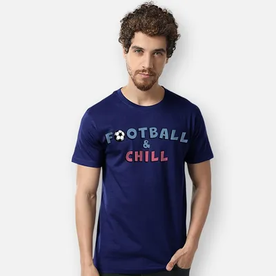 Football Chill Printed Half Sleeve T-Shirt