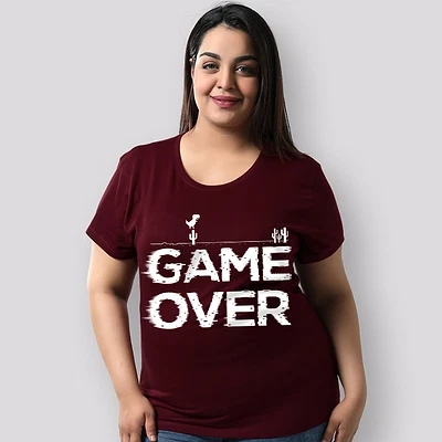 Game Over Women Plus Size T-shirt