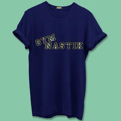 Gymnastic Printed Half Sleeve T-Shirt for men