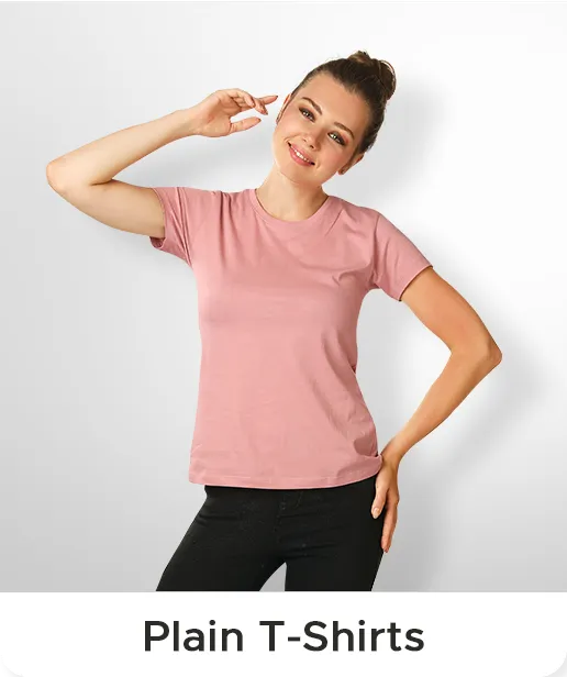 Plain t-shirts for women