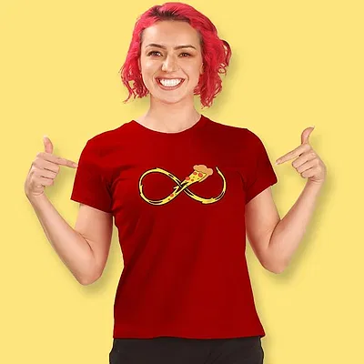 Infinite Pizza Graphic T-shirt For Girls