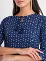 Printed Long Anarkali Kurti