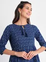 Printed Long Anarkali Kurti