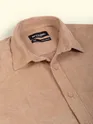 Beige Textured Corduroy Shirt